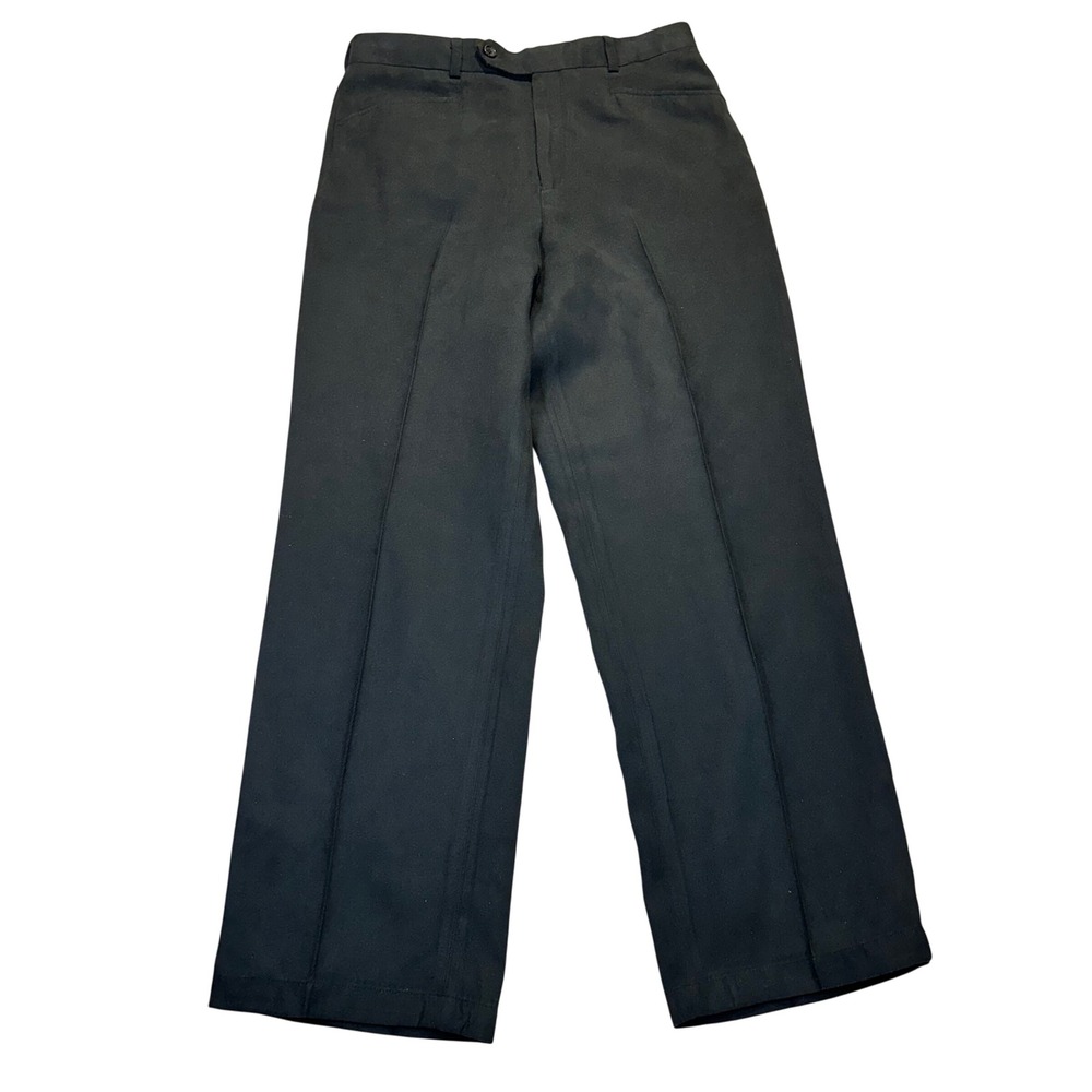 Bachrach Dress Pants Mens 32x30 Black Classic Formal Professional‎ Trousers